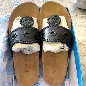 Jack Rogers Comfort Sandals NIB Black 7.5